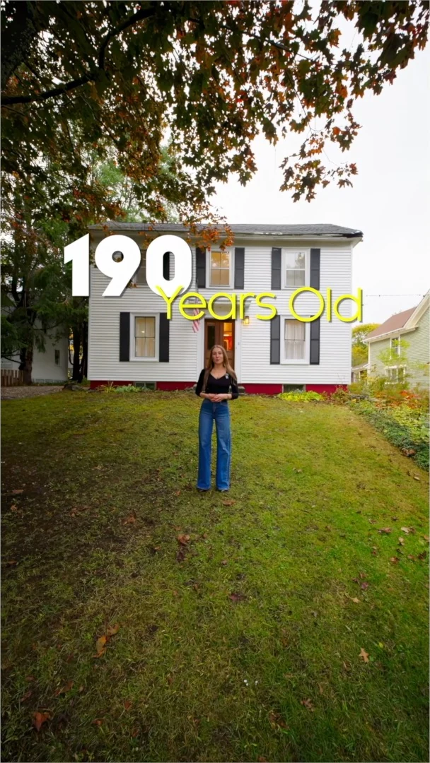 Social media reel of a 190-year-old Maine home